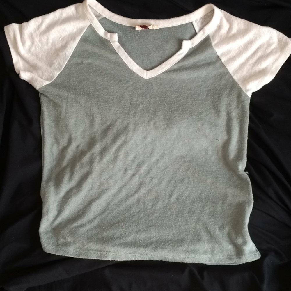 Green and White Shirt